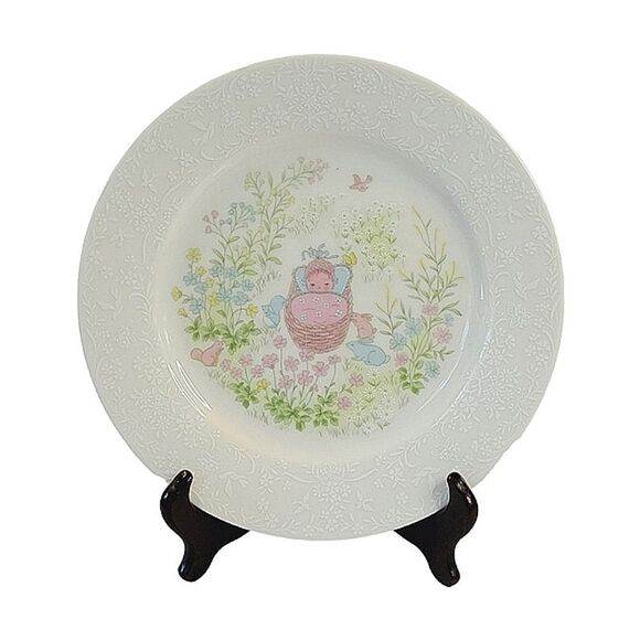 Vintage Noritake Floral Keep Forever Christening Porcelain Keepsake Plate - Picture 1 of 4